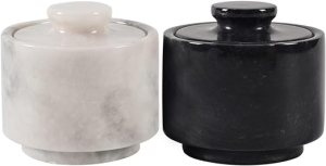 marble salt and pepper set