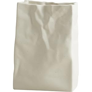 Crinkle Paper Bag Ceramic Vase