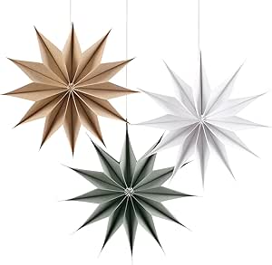 Paper Christmas Stars Lanterns