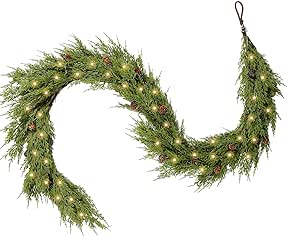 Real touch Norfolk Christmas garland 