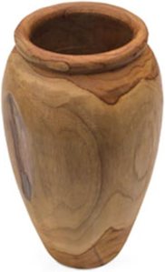 wooden vase