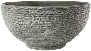 Stone Effect Large Bowl Plant Pot Indoor Home Outdoor Garden Round Plastic Flower Planter Water Feature