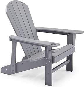 Grey Adirondack Chair 